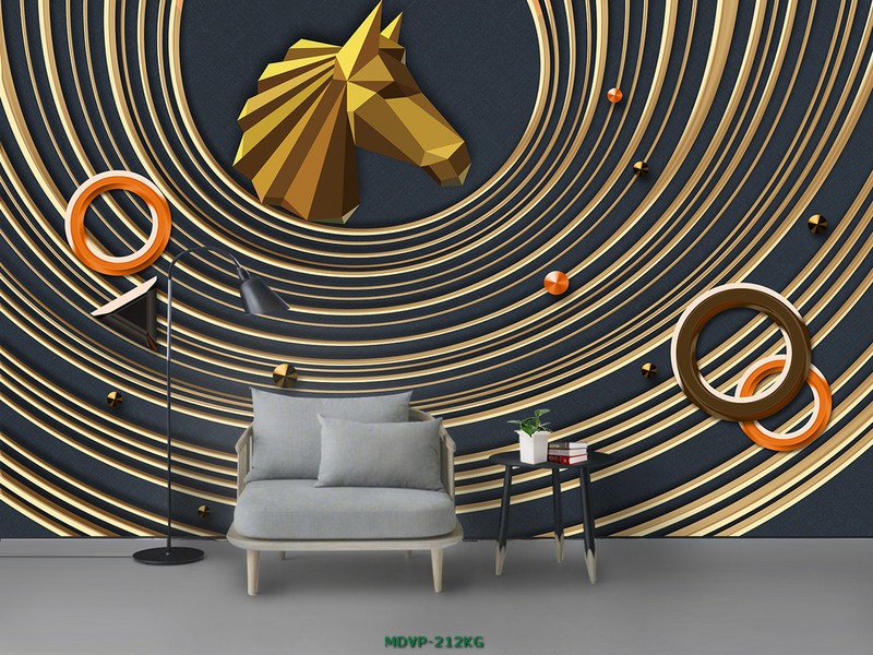 Tranh ngựa cách điệu (2)